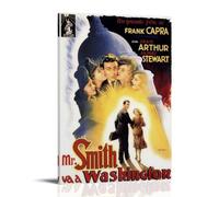 TRWHRYERYRH Mr. Smith Goes to Washington Poster décoratif sur toile vintage pour salon, chambre à coucher, 40 x 60 cm, style cadre