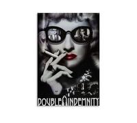 TRWHRYERYRH Poster décoratif avec double indemnité - Toile vintage pour salon, chambre à coucher, 50 x 75 cm - Style rétro