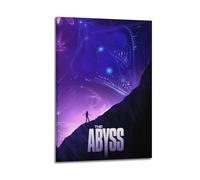 TRWHRYERYRH Poster du film The Abyss - Impression sur toile vintage pour salon, chambre à coucher - 60 x 90 cm - Style cadre