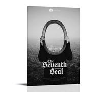 TRWHRYERYRH Poster du septième sceau - Art mural décoratif - Toile vintage pour salon, chambre à coucher - 20 x 30 cm - Style cadre
