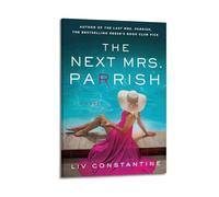 TRWHRYERYRH Poster mural esthétique avec inscription « The Next Mrs Parrish » - Décoration murale vintage - Pour salon, chambre à coucher - 30 x 45 cm - Style cadre