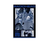 TRWHRYERYRH Radiohead Affiches murales esthétiques - Décoration murale vintage sur toile pour salon, chambre à coucher - 60 x 90 cm - Sans cadre