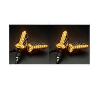 TRWWFEXO moto flèche clignotante Clignotant LED 12 V pour moto, feu clignotant universel ABS pour TNT 125, pour Tuareg 660, RX125 SR 50, pour 350E