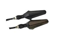 TRWWFEXO moto flèche clignotante Clignotants de moto 12 LED Lumière clignotante à eau courante Clignotant Indicateur rouge Feu arrière Stop Feux jour blancs