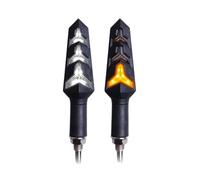 TRWWFEXO moto flèche clignotante Clignotants de moto intégrés Relais LED Clignotant Indicateur clignotant Feux d'arrêt Lumière fluide Pliable