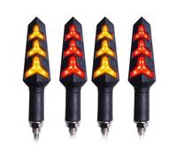 TRWWFEXO moto flèche clignotante Clignotants de moto intégrés Relais LED Clignotant Indicateur clignotant Feux d'arrêt Lumière fluide Pliable