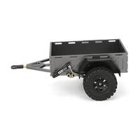 TRX4M Remorque avec Attelage RC 1/18 en Alliage d'Aluminium, Pneus Antidérapants Haute Résistance pour Traxxas TRX4M (Titan)