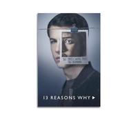TRXU 13 REASONS WHY 2 Poster décoratif sur toile avec couverture d'album pour chambre à coucher, décoration murale sans cadre, 40 x 60 cm