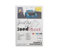 TRXU Juice WRLD GOODBYE & GOOD RIDDANCE Poster rétro avec couverture d'album pour chambre à coucher et salon - Art mural esthétique - 30 x 45 cm
