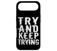 Try and Keep Trying Inspirational Motivation Quotes Graphic Coque pour iPhone Air