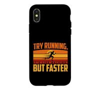 Try Running. It's Like Walking, But Faster Coque pour iPhone X/XS