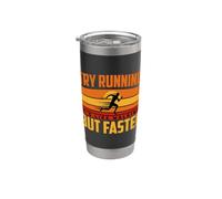 Try Running. It's Like Walking, But Faster Gobelet isotherme en acier inoxydable double paroi