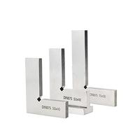 Try Square Flat Edge Square Ruler Outils de travail du bois à 90 degrés Règle à angle droit en métal Outils de mesure Set-Square 50x40 / 75x50mm Equerre Menuisier(50x40 With Base 90)