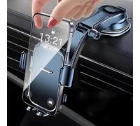 Tryagat 1 Pièce Support Téléphone Voiture pour Seat Ateca 1 (I) KH7 I 2016-2024, Support Smartphone Auto Support Ventouse Stable de Fixation Tableau de Bord Noir