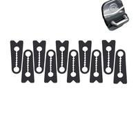 Tryagat 10 Pièces Amortisseur de Serrure de Porte pour Nissan Juke (2019+) [F16 Facelift], Tampon de Choc Silicone Silencieux Protecteur Souple Noir Durable