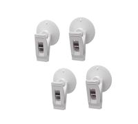 Tryagat 4 Pièces Pinces à Ventouse de Support de Carte pour Alfa Romeo Giulietta 2010-2020, Porte-Ticket de Stationnement, Crochet de Pare-Soleil Automobile,White