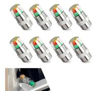 Tryagat 8 Pièces Indicateur Pression Pneu pour BMW X1 U11 2025 2024 2023 2022 2026, Bouchons de Valve Surveillance Antivol Acier Inoxydable Capteur Alerte Air