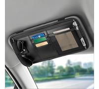 Tryagat Organisateur de Pare-Soleil pour Mitsubishi Mirage 2025-2019, Porte-Documents Multifonctionnelle Pochette de Rangement Intérieur de Voiture