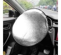 Tryagat Pare-Soleil Volant adapté pour Ford Kuga 3 MK3 St-Line 2020-2023, Housse Protection Chaleur Anti-UV Réfléchissant Pliable Feuille Aluminium Argenté Isolante