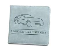 Tryagat Protège Permis de Conduire pour Audi S3 8Y FL 2024+ | Étui de Carte Grise Pochette Rangement en Cuir Protection Organisateur Documents Bord
