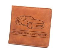Tryagat Protège Permis de Conduire pour BYD Sealion 7 SUV 2024+ | Étui de Carte Grise Pochette Rangement en Cuir Protection Organisateur Documents Bord