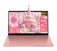 Trygood Ordinateur portable de 15,6" avec clavier rétroéclairé et lecteur d'empreintes digitales, écran IPS FHD 1920 x 1080, 8 Go de RAM 256 Go SSD, ordinateur léger pour université et bureau à