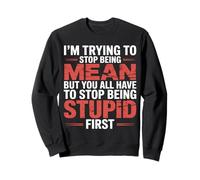 Trying to Be Nice But You Must Stop Being Stupid - Sweatshirt