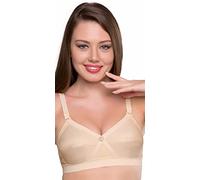 TRYLO KPL Soutien-gorge en coton non rembourré pour femme Noir/cassis noir/beurre SCOT/Corail/Marun/Rasberry/Or rose/Nude/Saphir/peau/blanc 30 à 40 bonnets disponibles C à I, Peau, 120D