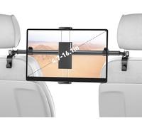 TRYONE Support Tablette Voiture Center Support de Tablette de Voiture Universel réglable pour iPad Series/Samsung Galaxy Tabs/téléphones Portables Appareils de 4,7 à 12,9 Pouces/avec 2 Crochets