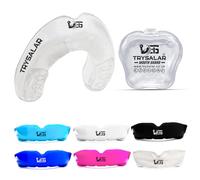 TrySalar Rughby Protège-dents moulables pour boxe, hommes, adultes, jeunes, sports Rughby, coupe ajustée, bouillir et mordre avec boîte de rangement MMA, hockey, basket-ball, Muay Thai, football (< 11