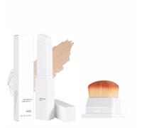 Tryskintle Fond De Teint En Stick Changeant De Couleur,fonds de teint 2-en-1 avec pinceau intégré,Bâton De Fondation,Stick Couvrant Essence Coréen,Color Changing Foundation,fond de teint coréen (#2)