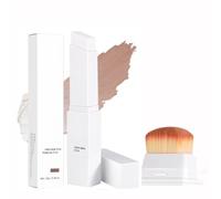 Tryskintle Fond De Teint En Stick Changeant De Couleur,fonds de teint 2-en-1 avec pinceau intégré,Bâton De Fondation,Stick Couvrant Essence Coréen,Color Changing Foundation,fond de teint coréen (#5)