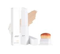 Tryskintle Fond De Teint En Stick Changeant De Couleur,fonds de teint 2-en-1 avec pinceau intégré,Bâton De Fondation,Stick Couvrant Essence Coréen,Color Changing Foundation,fond de teint coréen (#1)
