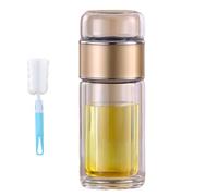 Tryteava - Infuseur à thé intelligent 3 en 1 - Anti-fuite - Portable - Avec filtre de précision - Pour homme et femme - Doré - 280 ml