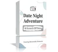 Tryuunion Jeu de cartes à gratter pour soirée romantique, 40 idées de rendez-vous pour couples, excellent cadeau pour petit(e) ami(e), fiancés, mari et femme - En anglais
