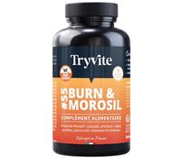 TRYVITE BURN&MOROSIL | Bruleur de Graisse Puissant | Coupe Faim Puissant et Efficace | Morosil Perte de Poids Rapide et Efficace | Minceur Homme & Femme | SANS CAFEINE 90 gélules | Fabriqué en France