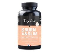 TRYVITE BURN&SLIM | Bruleur de Graisse Homme Femme | Coupe Faim Puissant et Efficace Minceur Perte de Poids Rapidement | 90 gélules | Fabriqué en France