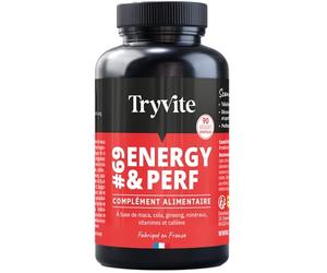 TRYVITE | Formule TESTO | Routine Active, Sport, & Moments Importants | Maca, Ginseng, Cola, Caféine, Zinc & Vitamines | 90 Gélules Végétales