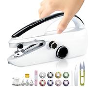 Trywise Machine à Coudre Mini Portative | Débutants Friendly, Facile d’Usage & Vitesse Couture Rapide, Adaptée à Vêtements/Tissus/Rideaux (Domicile/Voyages)