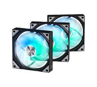 TRYX Ventilateurs boîtier Rota SL RGB 120 mm Noir – Lot de 3