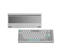 TRyYCB Clavier mécanique sans Fil avec Cadre en Aluminium, Trois Modes rvb, Interrupteur magnétique linéaire personnalisé, échange à Chaud, Compatible avec SC Bridge75(Sliver)