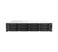 TS-1264U-RP - Serveur NAS - 12 Baies - rack-montable - SATA 6Gb/s - RAID 0, 1, 5, 6, 10, JBOD, 50, 60 - RAM 8 Go - 2.5 Gigabit Ethernet - iSCSI