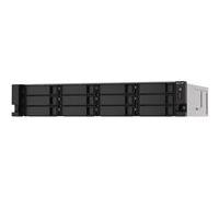 QNAP TS-1273AU-RP-8G serveur de stockage NAS Rack (2 U) Ryzen Embedded V1500B 8 Go DDR4 0 To QNAP QTS Aluminium, Noir