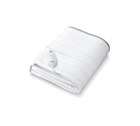 Beurer TS 17 Surmatelas Chauffant, Matière Douce Non Tissée, Antidérapante grâce à la Fixation avec Elastique, 3 Niveaux de Température, 150x80cm, Système de Sécurité, Interrupteur Amovible, Lavable