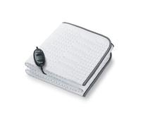 Beurer Chauffe-matelas TS 24 Green Planet – 150 x 80 cm – 3 niveaux – Polaire recyclée – Blanc