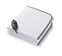 Beurer Chauffe-matelas TS 24 Green Planet – 150 x 80 cm – 3 niveaux – Polaire recyclée – Blanc