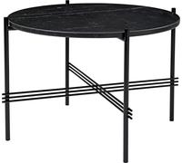 GUBI TS Table Basse Ronde Ø55 Noir/ Marbre Noir Marquina