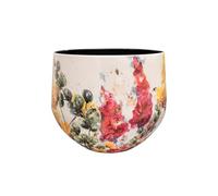 TS Collection - Pot Floral White - 33x28 - Métal et époxy - Ouverture Ø33 - Design Haut de Gamme - pour l'intérieur - Fait Main - Conçu par Lammie