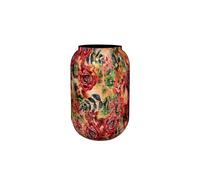 TS Collection - Pot Haut Rose Rouge - 30x42 - Métal et époxy - Ouverture Ø30 - Design Haut de Gamme - pour l'intérieur - Fait Main - Conçu par Lammie