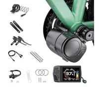 TS-DZ*2B 36V 250W Kit Conversion Velo Electrique à Entraînement Central avec Capteur de Couple, Plateau 42T et Eécran EKD01, Compatible avec Boîtier de Pédalier 68-73 mm (Batterie Non Incluse)
